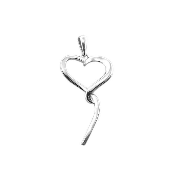 Tianguis Jackson Silver Open Heart and Tail Pendant