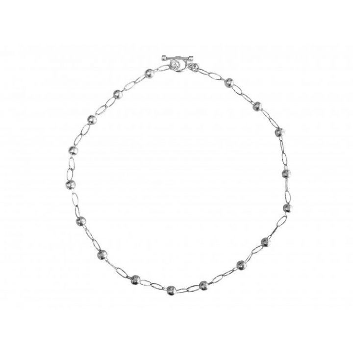 Tianguis Jackson Sterling Silver Ball & Open Link Necklace
