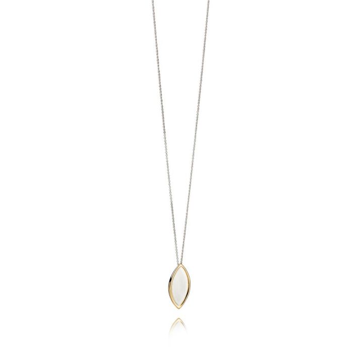 Fiorelli Silver & Gold Plated Marquise Pendant