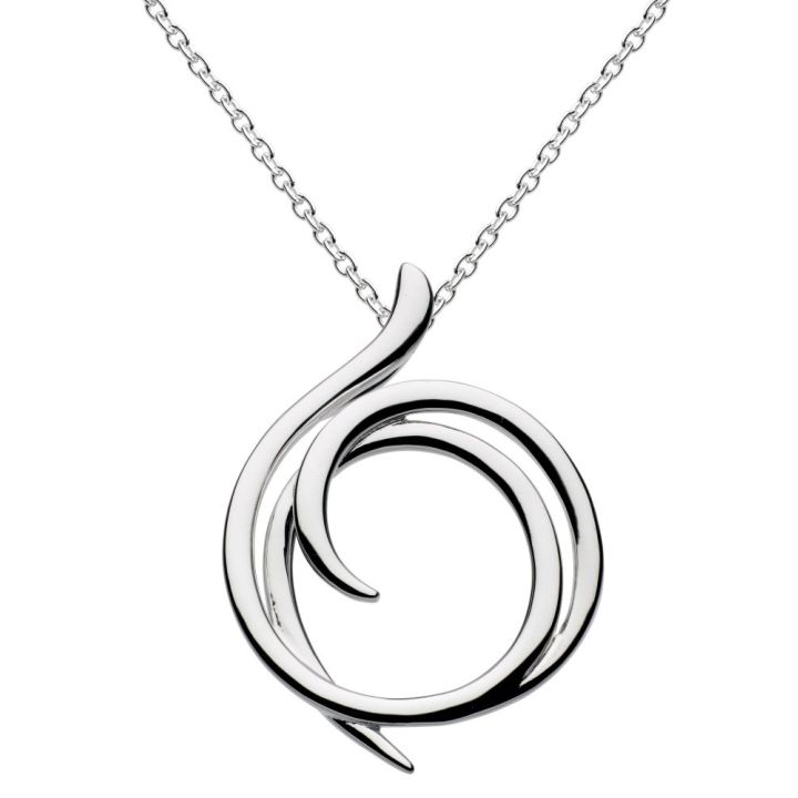 Kit Heath Silver Open Circle Design Pendant