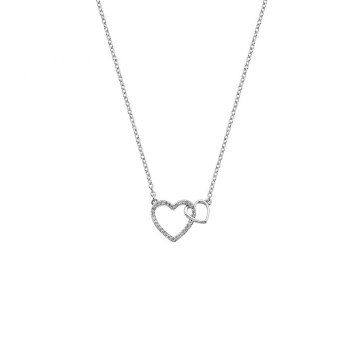 Hot Diamonds Togetherness Open Heart Necklace