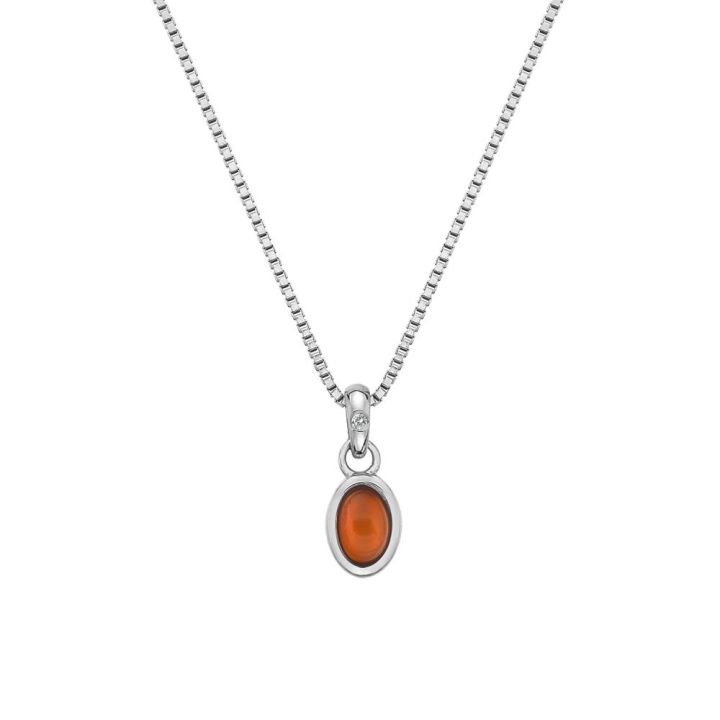 Hot Diamonds July Red Carnelian Pendant