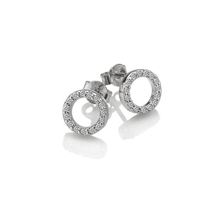 Hot Diamonds Sterling Silver Bliss Circle Stud Earrings