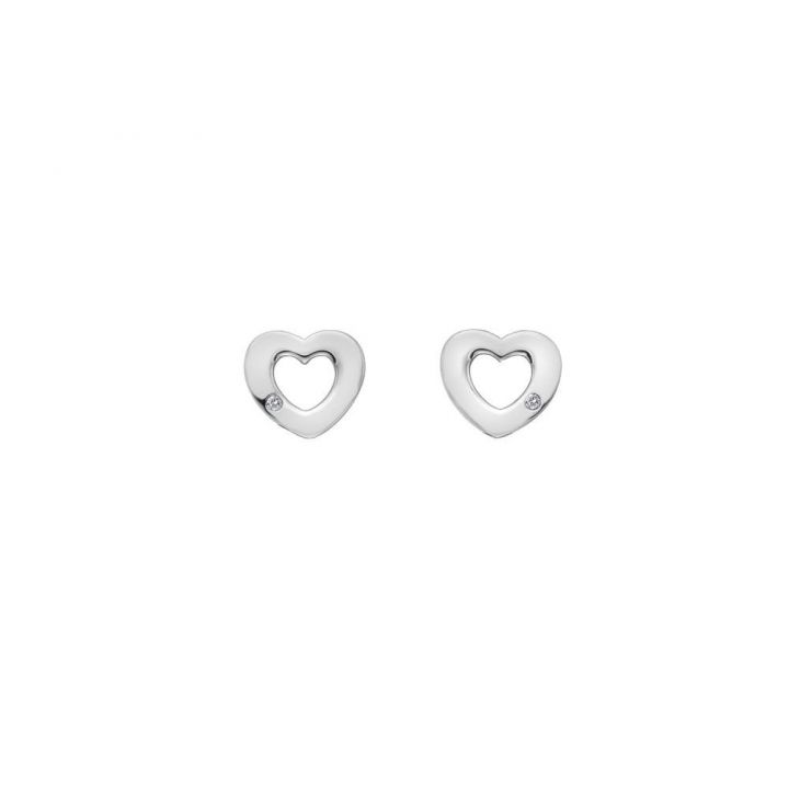 Hot Diamonds Amulets Heart Stud Earrings