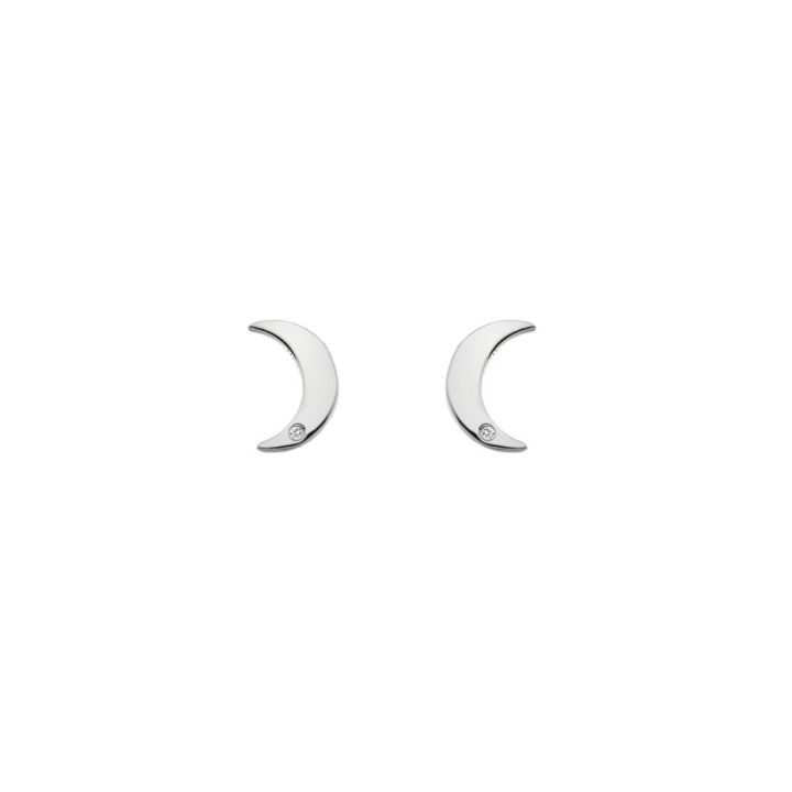 Hot Diamonds Moon Stud Earrings