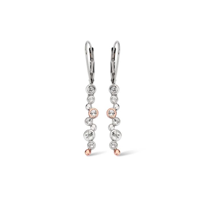Clogau Sterling Silver Celebration Drop Earrings