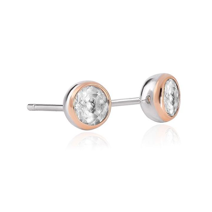 Clogau Celebration White Topaz Stud Earrings