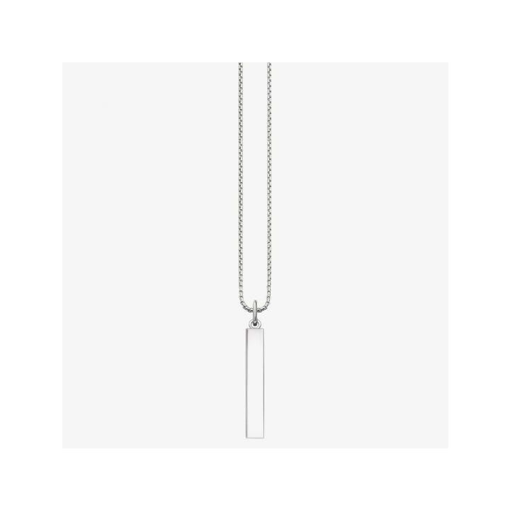 Thomas Sabo Silver Love Bridge Rectangular Bar Necklace