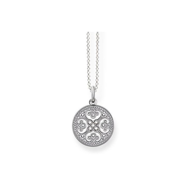 Thomas Sabo Sterling Silver Ornament Necklace