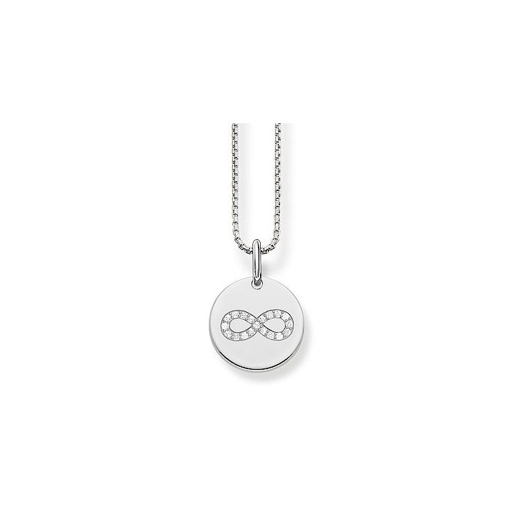 Thomas Sabo Sterling Silver Infinity Disc Necklace