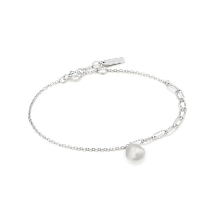 Ania Haie Silver Chunky Pearl Bracelet