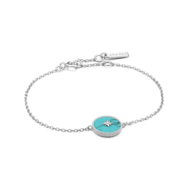 Ania Haie Turquoise Emblem Bracelet