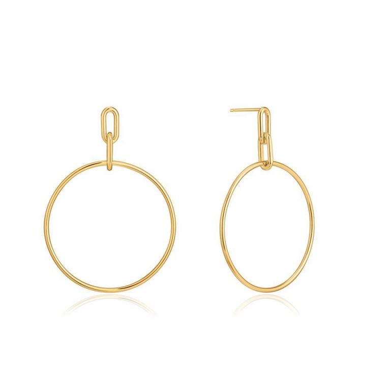 Ania Haie Gold Plated Cable Link Earrings