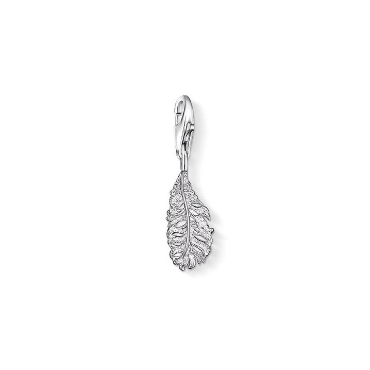 Silver Feather Charm