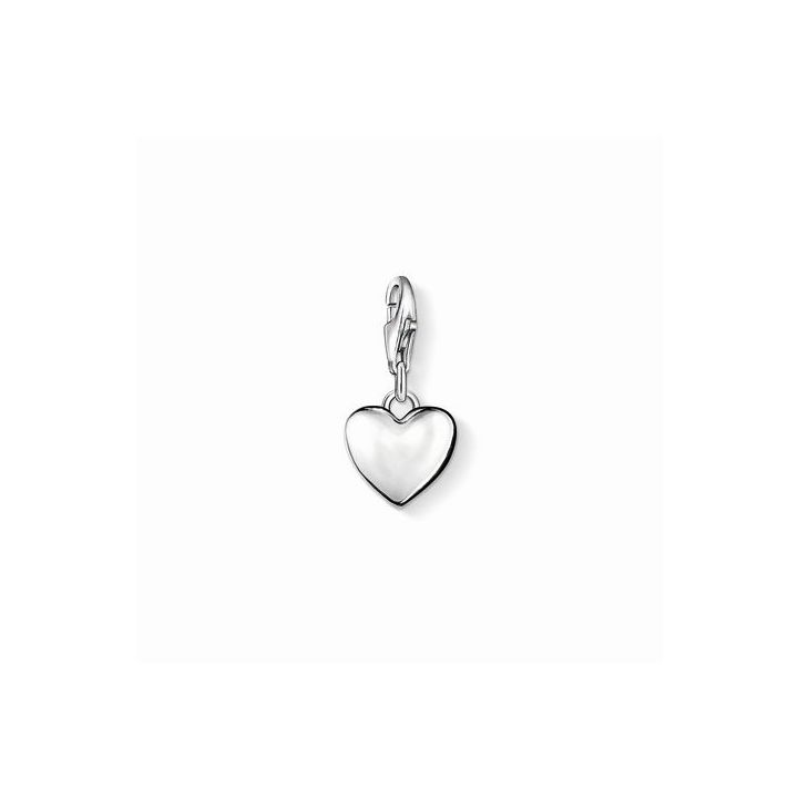 Thomas Sabo Polished Silver Heart Charm