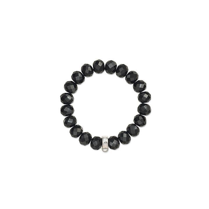 Thomas Sabo Black Obsidian Charm Bracelet Large