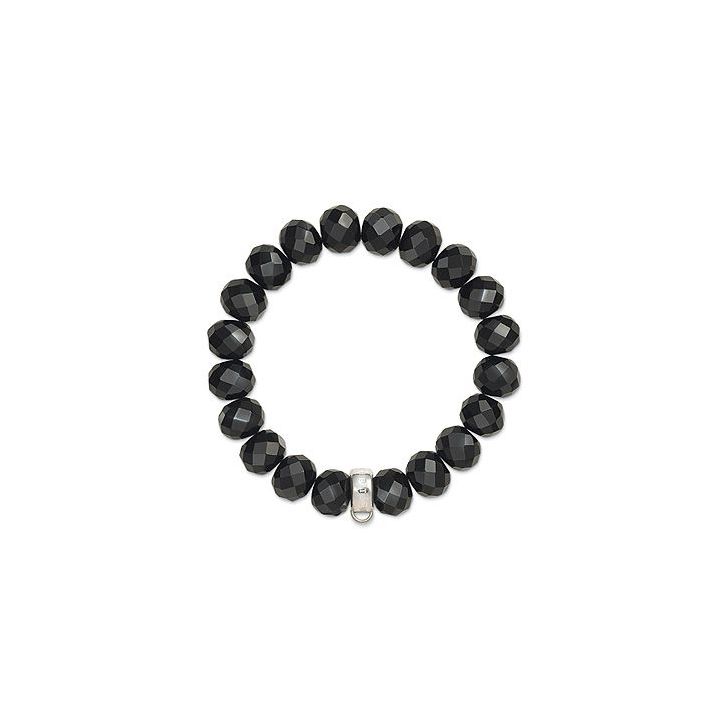 Thomas Sabo Black Obsidian Charm Bracelet Medium
