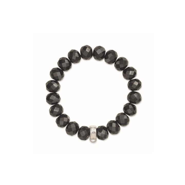 Thomas Sabo Black Obsidian Charm Bracelet Small