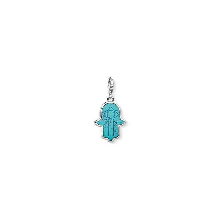 Thomas Sabo Hand of Fatima Turquoise Charm