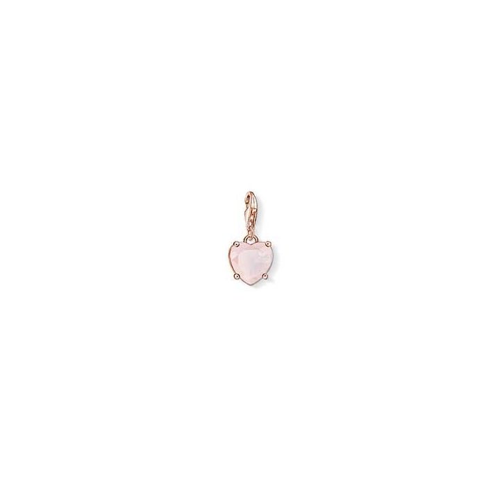 Thomas Sabo Pink Stone Heart Charm