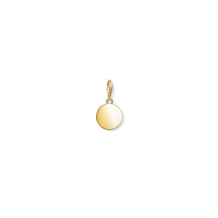 Thomas Sabo Yellow Gold Plated Disc Charm