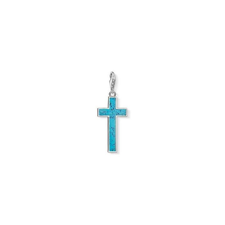 Thomas Sabo 'Turquoise' Cross Charm