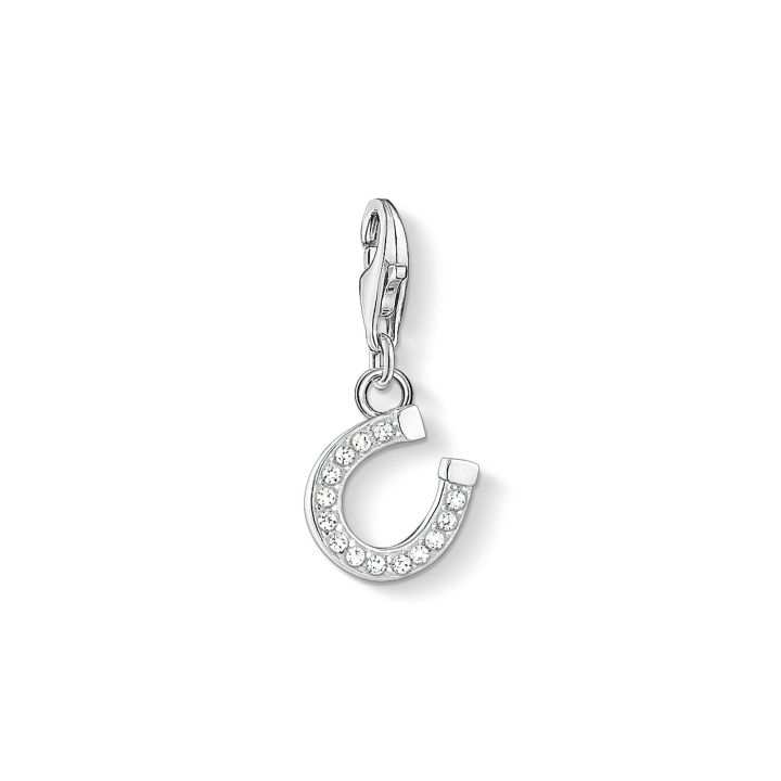 Thomas Sabo Silver and Cubic Zirconia Horeshoe Charm