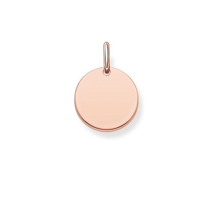 Thomas Sabo Rose Gold Disc Love Coin Pendant