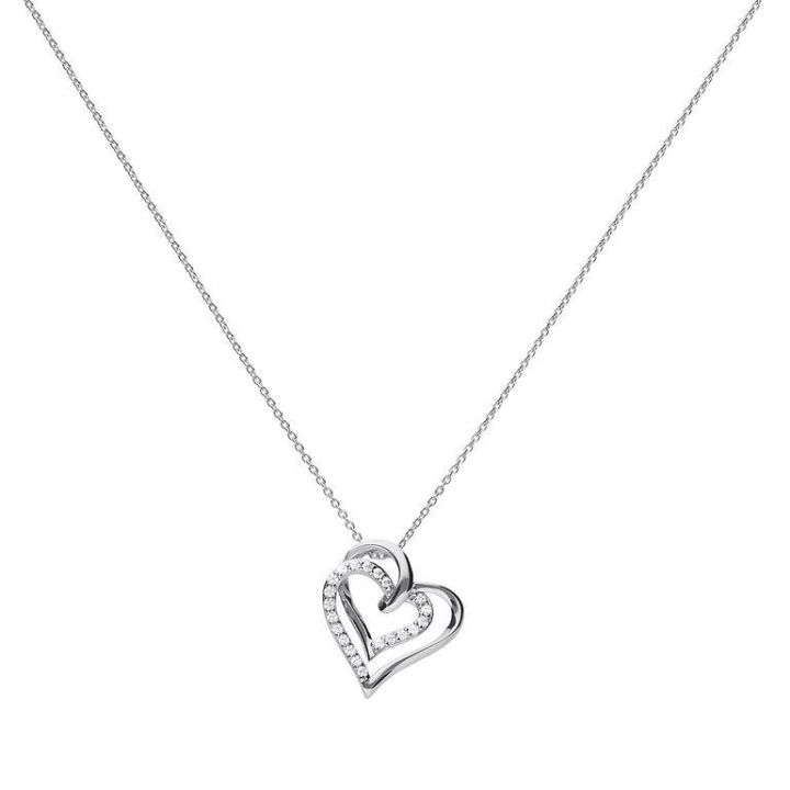 Diamonfire Interlocking Heart Necklace