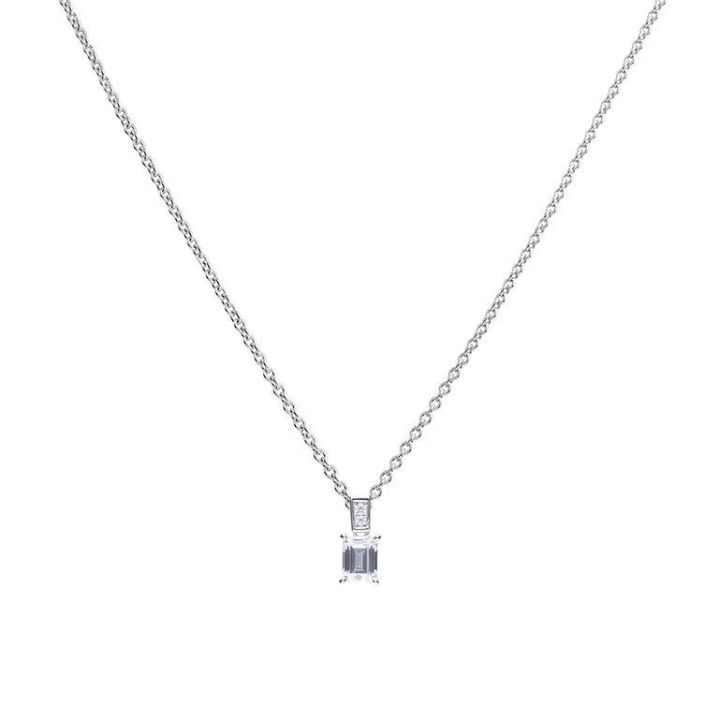 Diamonfire Emerald Cut Zirconia Necklace