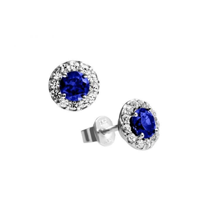Diamonfire Royal Blue Stud Earrings