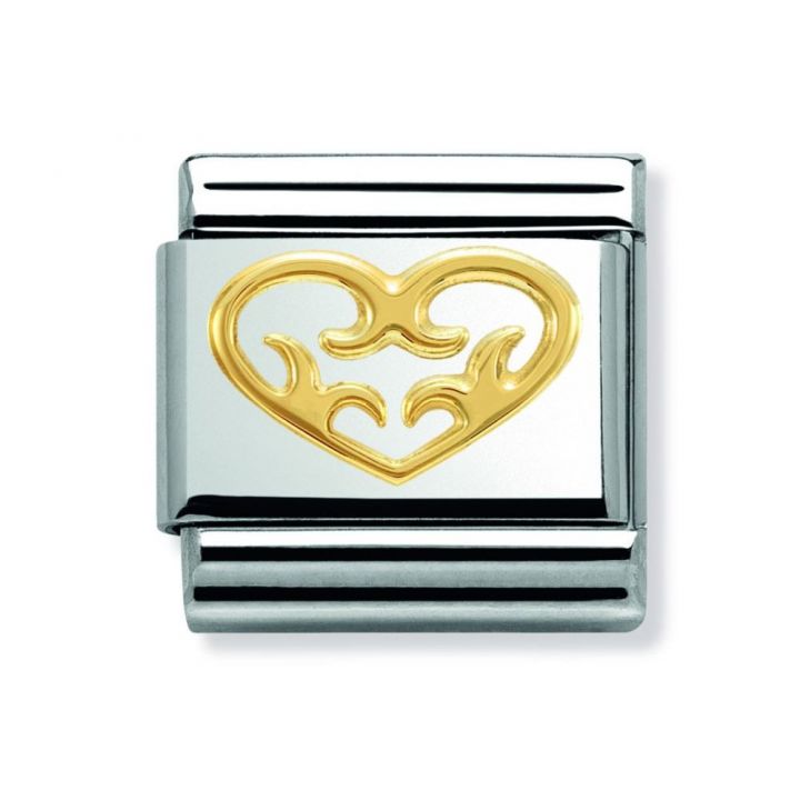 Nomination Elegance Decorated Heart Charm