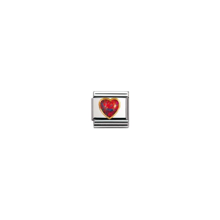 Nomination Red Heart Opal Charm