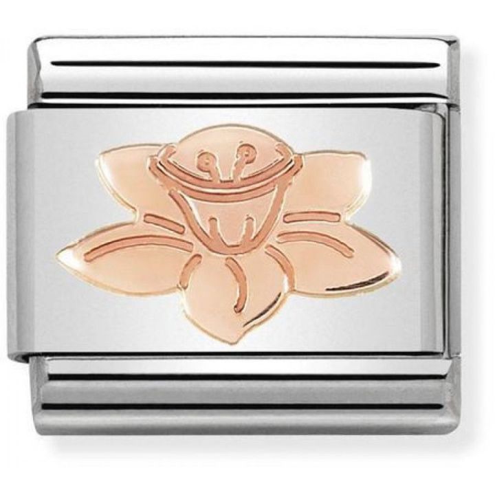 Nomination Classic Rose Gold Daffodil Charm