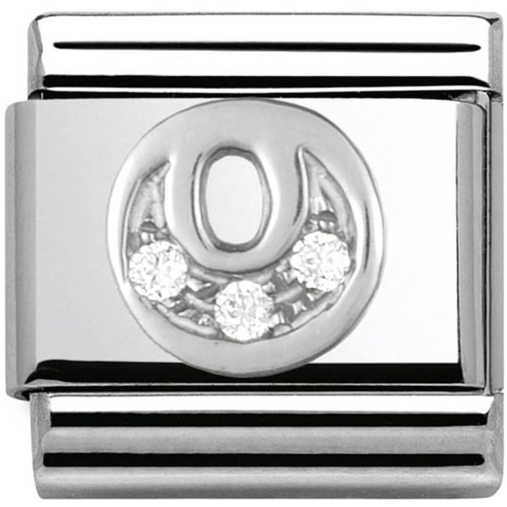 Nomination Silvershine Initial O Charm