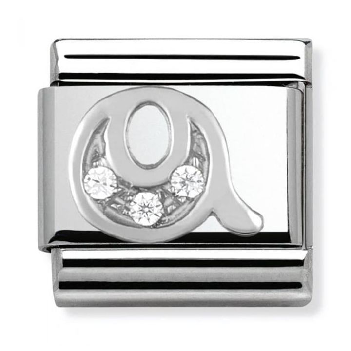 Nomination Silvershine Initial Q Charm