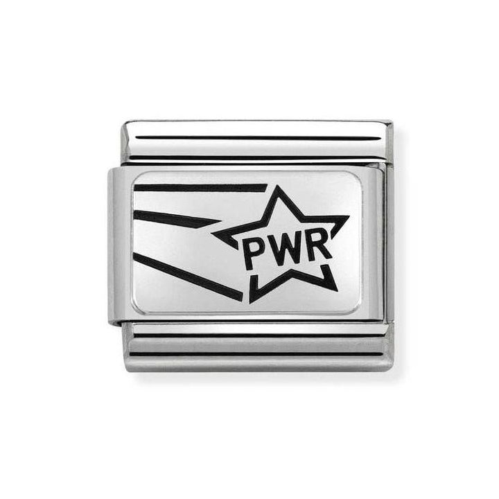 Nomination Classic Silver Pwr (Girl Power) Star Charm