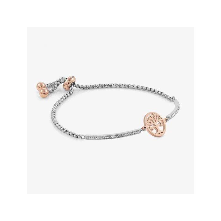 Nomination Milleluci Rose Gold Finish Tree of Life Half Pave Bracelet