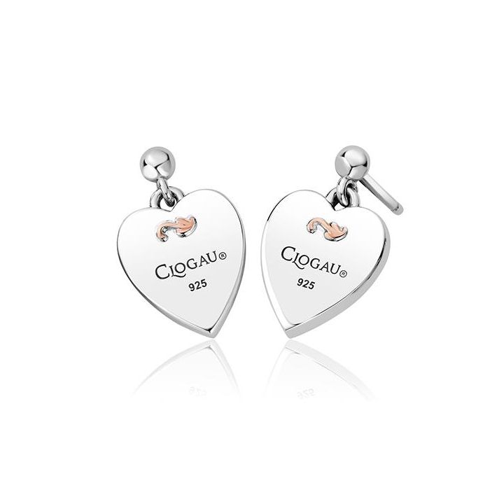 Clogau Tree of Life Insignia Heart Stud Earrings