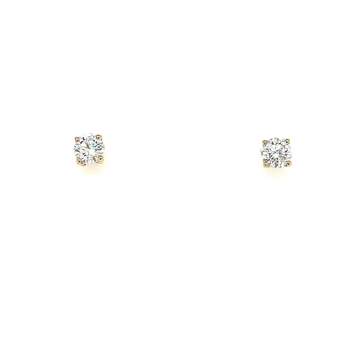 18ct Yellow Gold 0.50ct Diamond Stud Earrings