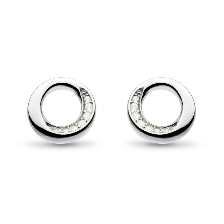 Kit Heath Bevel Cirque Pavé Stud Earrings