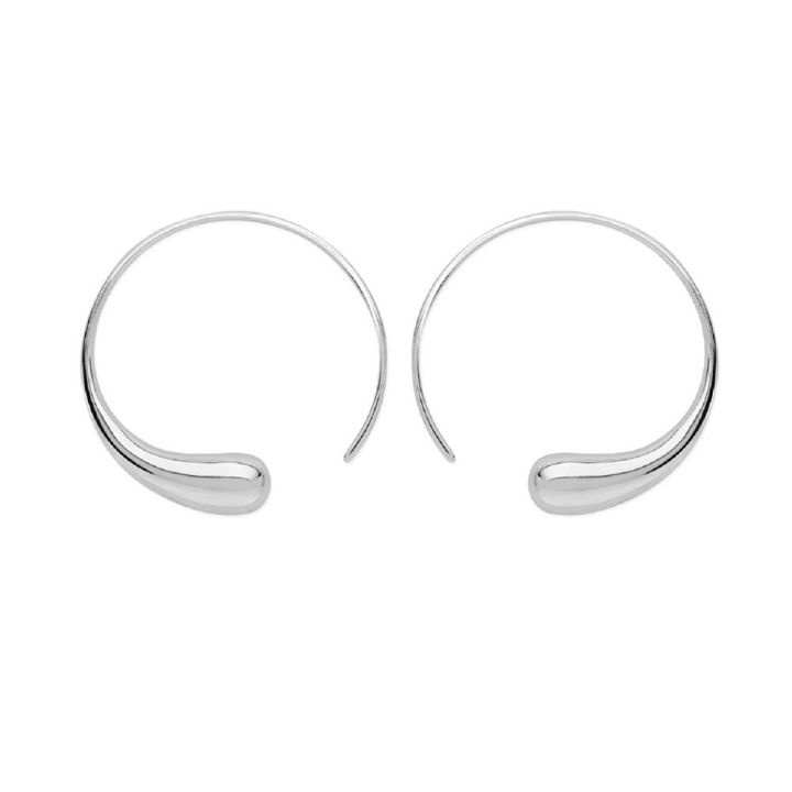 Lucy Quartermaine Large Luna Hoop Earrings