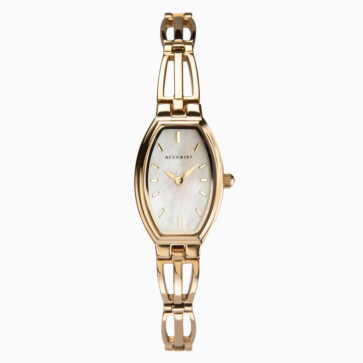Accurist Ladies Gold Plated Tonneau Watch