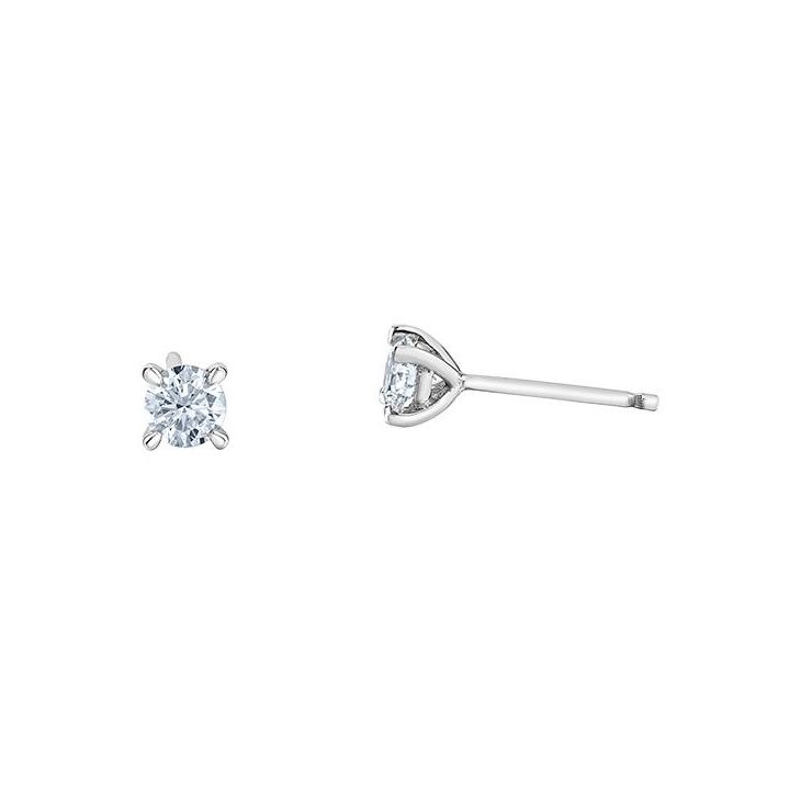 18ct White Gold 0.75ct Lab Grown Diamond Stud Earrings