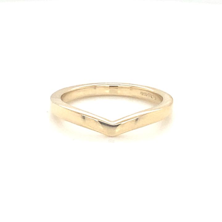 9ct Yellow Gold Shaped Wedding Ring
