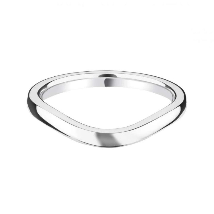 Platinum 'U' Shaped Wedding Ring