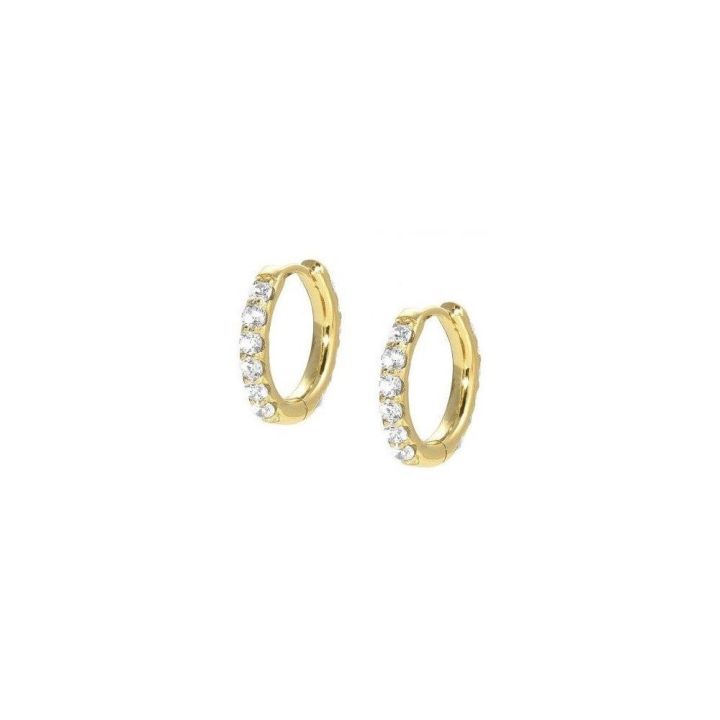 Nomination Lovelight Gold Plated CZ Hoop Earrings