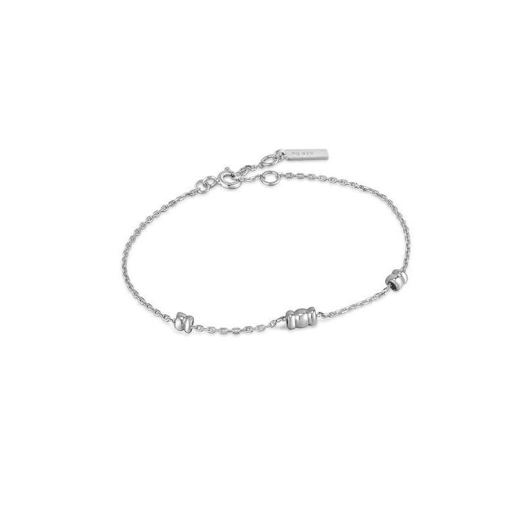 Ania Haie Silver Smooth Twist Chain Bracelet