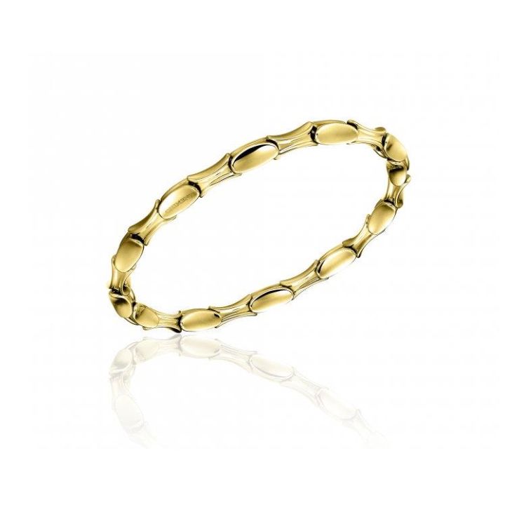 Chimento 18ct Yellow Gold Bamboo Spring Bracelet
