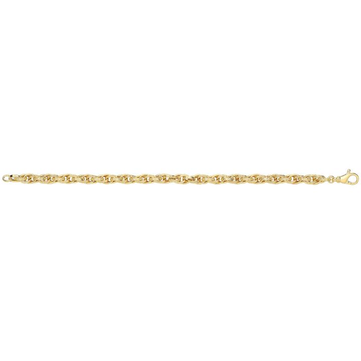 9ct Yellow Gold Triple Link Bracelet